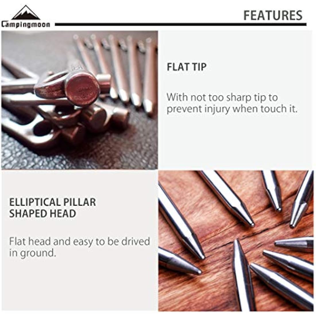 Stainless Steel Tent Stake R-30-8P