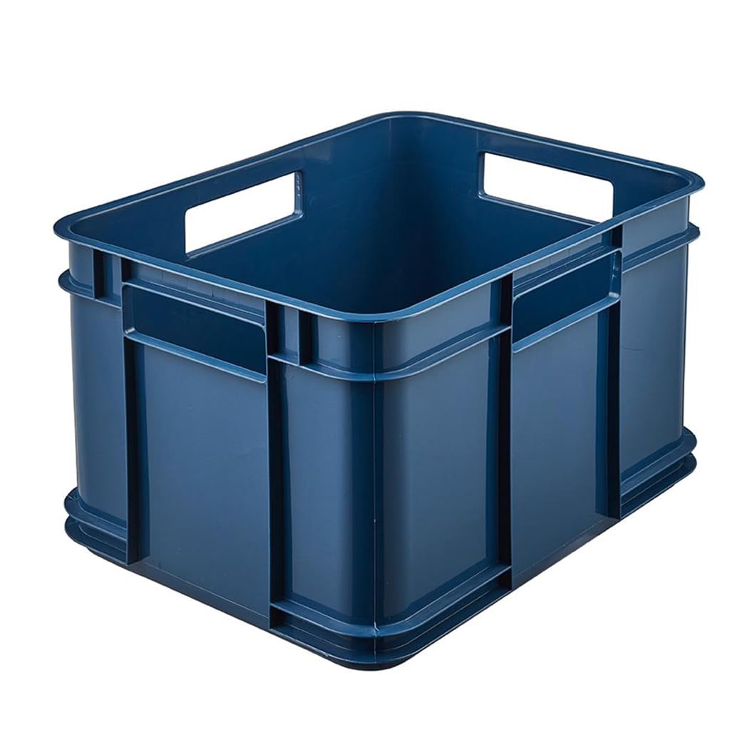 keeeper Storage Container with Carrying Handles, Euro-Box M, Procyclen, 16 litres, Bruno Eco Line, Blue