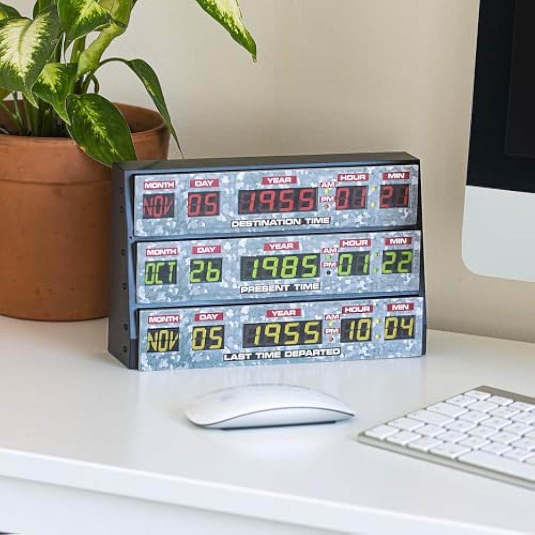 Numskull Back to The Future 3D Lamp Wall Light Plastic - Ambient Lighting Gaming Accessory for Bedroom, Home, Study, Office, Work - Official Back to The Future Merchandise