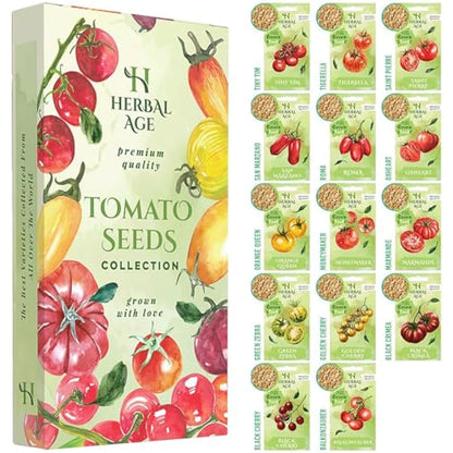Garden Gifts, Grow Your Own Kits Tomatoes Seeds – 14 Unusual Tomato Varieties, 480+ Perfect Seeds – Gardening Gifts for Women, Unusual Gifts for Men – Allotment Gifts & Garden Accessories