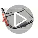 Flymo EasiGlide 300 Hover Collect Lawn Mower - 1700W Motor, 30cm Cutting Width, 20 Litre Grass Box, Folds Flat, 10m Cable Length, Orange and Grey