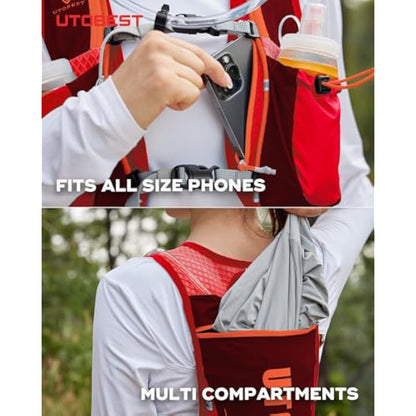 UTOBEST Running Backpacks Lightweight Hydration Pack Functional Running Vest 5L