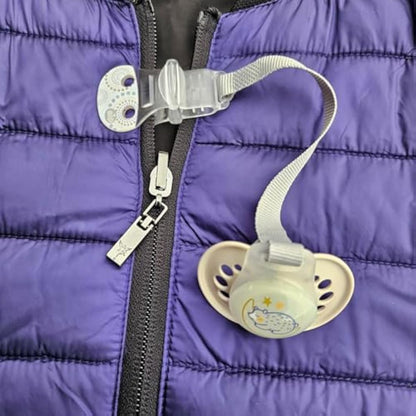 nip Dummy strap with ring, set of 2, girl, comfort closure for all dummies without ring, attachment ring made of flexible silicone, made in Germany.