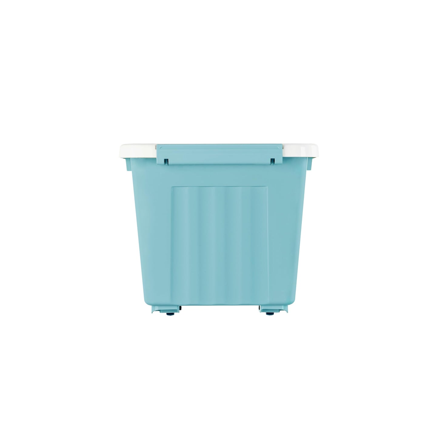 Cetomo 35L*6 Storage Boxes with Lids, Plastic Storage Box with Wheels and Secure Side Latches, Stackable & Nestable Organizer for Home, Office