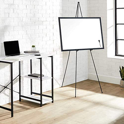 Mutualsign Art Easel, Folding Tripod Easel, Portable Floor Stand Easel, Lightweight Metal Adjustable Display Easel, Collapsible Easel for Trade