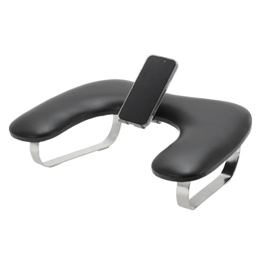 VOCOSTE Nail Arm Rest with Mobile Phone Holder, Manicure Hand Rest, Hand Rest for Nails Tech with Stable Base, Black