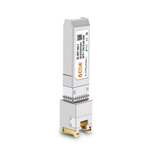 6COMGIGA 10GBase-T SFP+ RJ45 Copper Module Transceiver for Cisco SFP-10G-T-S, Ubiquiti, D-Link, Supermicro, Netgear, Mikrotik, and Other Open Switch,