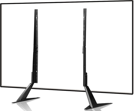 Suptek Universal TV Stand 65 inch, Metal TV Feet Legs for 20-65 inch LCD/LED/OLED/Plasma Flat&Curved Screens Height Adjustable with VESA 75x75mm to