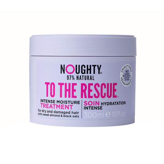 Noughty 97% Natural To The Rescue Treatment Mask Hydrating Formula for Dry Frizzy and Damaged Hair with Sweet Almond and Black Oat Sulphate Free Vegan