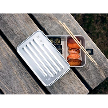 Sigg - Lunch Box Aluminium Plus - with Compartments - Award Winning Design - Dishwasher & Microwave Safe - Leakproof - Featherweight - BPA Free - S/L