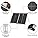 DOKIO Foldable Portable Solar Panel 100 Watt 12 Volt Monocrystalline Solar Suitcase with Waterproof Charge Controller