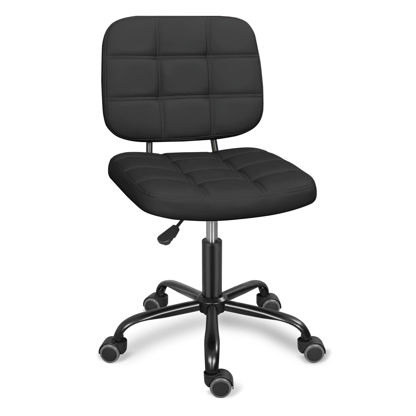 Swivel Desk Chair adjustable Office Chair on wheels Black(33.9"x21.7")