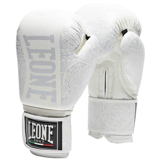 LEONE 1947, Maori Boxing Gloves, Unisex Adult, White, 10 OZ M, GN070