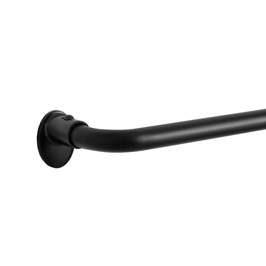 Eclipse Clinton Curtain Rods, Black Out Curtain Rod, 5/8 Inch Blackout Wrap Around Adjustable Curtain Rod, Curtain Rods For Windows 28 to 48 Inch,