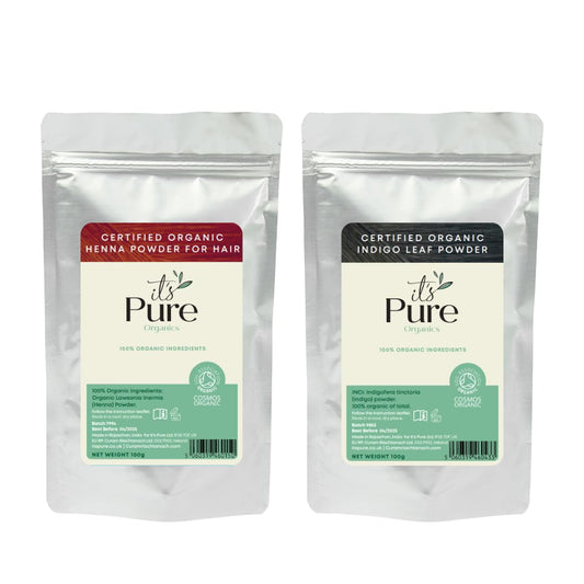 It's Pure Natural Hair Dye - Organic Henna & Indigo Hair Colour 200g