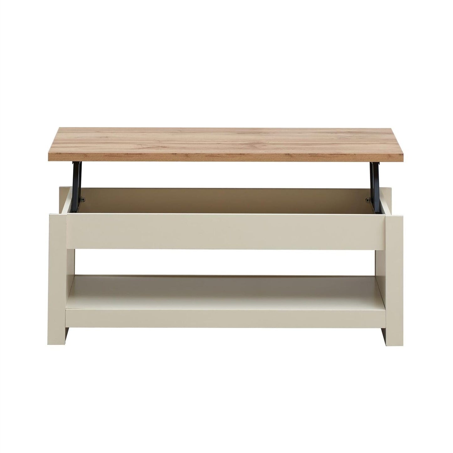 TAD TIMBER ART DESIGN UK Lisbon Cream Lift Up Coffee Table Storage Unit