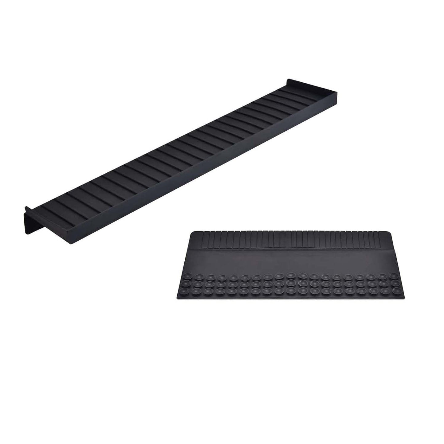 iAnomla Silicone Sink Edge Protector, 14" 36cm Kitchen Sink Splash Guard Cover with Suction Cup, Foldable, Multifunction Kitchen Accessories, Sponge