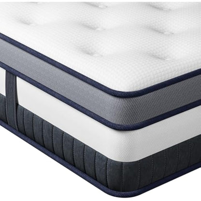 Vesgantti 3FT Single Mattress, 11 Inch Pocket Sprung Mattress Single with Breathable Foam and Individually Pocket Spring - Medium, Luxury Box Top Collection