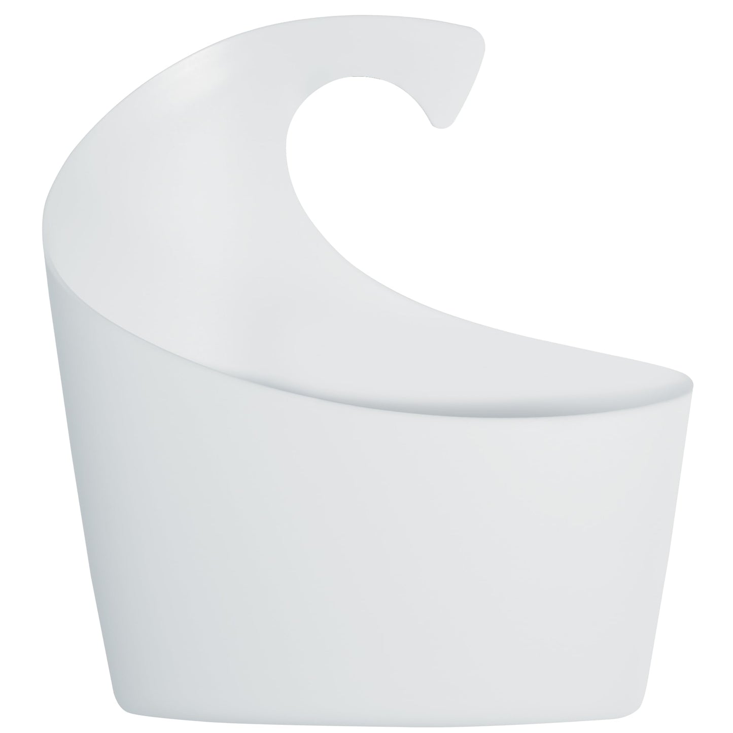 SPIRELLA Sydney polypropylene basket, bathroom accessories, Polypropylene, White, 30.5 x 27.5 x 10 cm