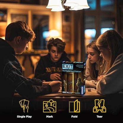 Thames & Kosmos - EXIT: The Mysterious Museum - Level: 2/5 - Unique Escape Room Game - 1-4 Players - Puzzle Solving Strategy Board Games for Adults & Kids, Ages 10+ - 694227