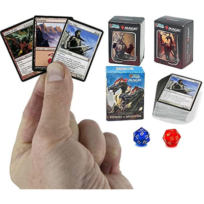 Worlds Smallest Magic: The Gathering Exclusive Collector Set Featuring Ajani VS. Nicol Bolas and Heroes VS. Monsters Duel Decks (MTGCollector)
