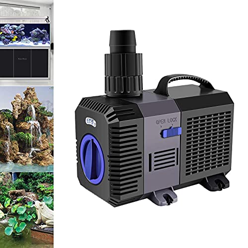 YAOBLUESEA Eco Teichpumpe Filterpumpe Bachlaufpumpe 7000L/H 50W Energiespar Wasserpumpe Koiteich Bachlaufpumpe SunSun CTP-7000
