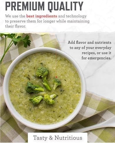 ReadyWise, 120 Servings, Vegetable Bucket, Freeze Dried, 20 Years Shelf Life, Emergency Food