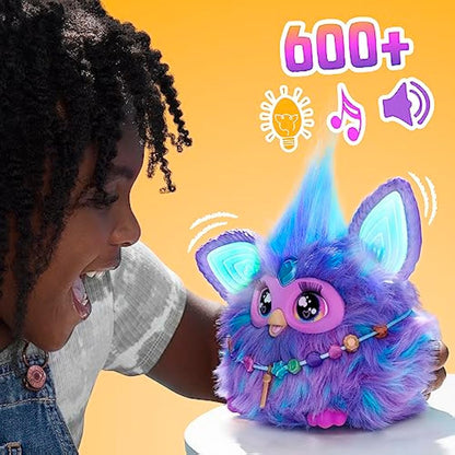 Furby Viola, giocattolo di peluche interattivo - Versione Italiana