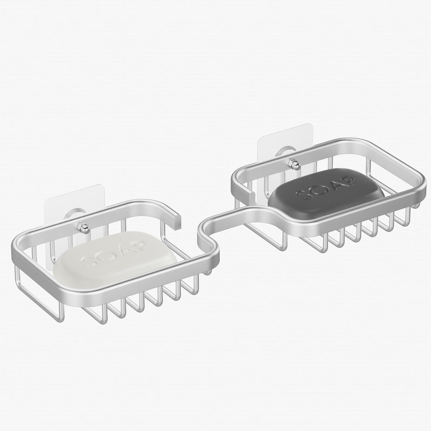 Dancrul Bathroom Soap Dishes, Bar Soap Holder for Shower Wall, Rust Proof Metal Self Draining Soap Tray, Wall Mounted Soap Dish for Shower