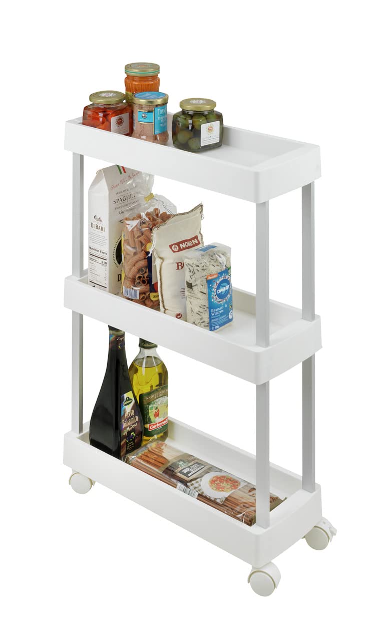WENKO Mino Household and Bathroom Trolley