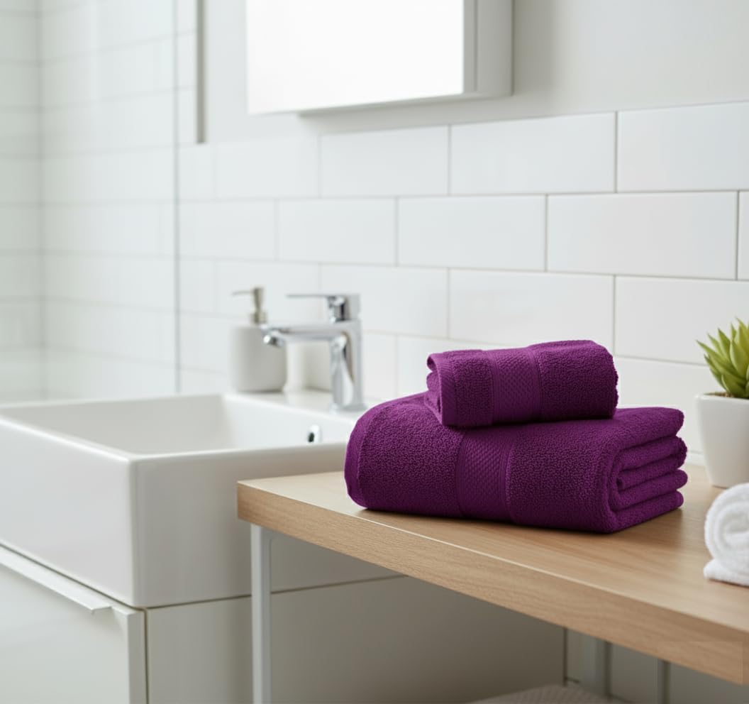 UK furniture Premium Jumbo Bath Sheets 90 x 150 cm-2 Pack 100% Egyptian Cotton Super Absorbent Extra Large Bath Sheet Quick Dry Hotel Quality