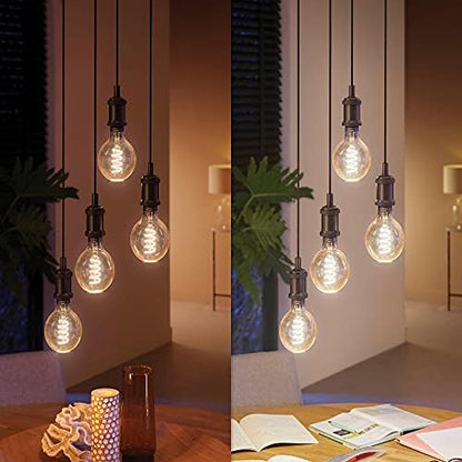 Philips Hue White Ambiance Filament G125 Giant Globe Smart Light Bulb [E27 Edison Screw] with Bluetooth. Works with Alexa, Google Assistant and Apple Homekit