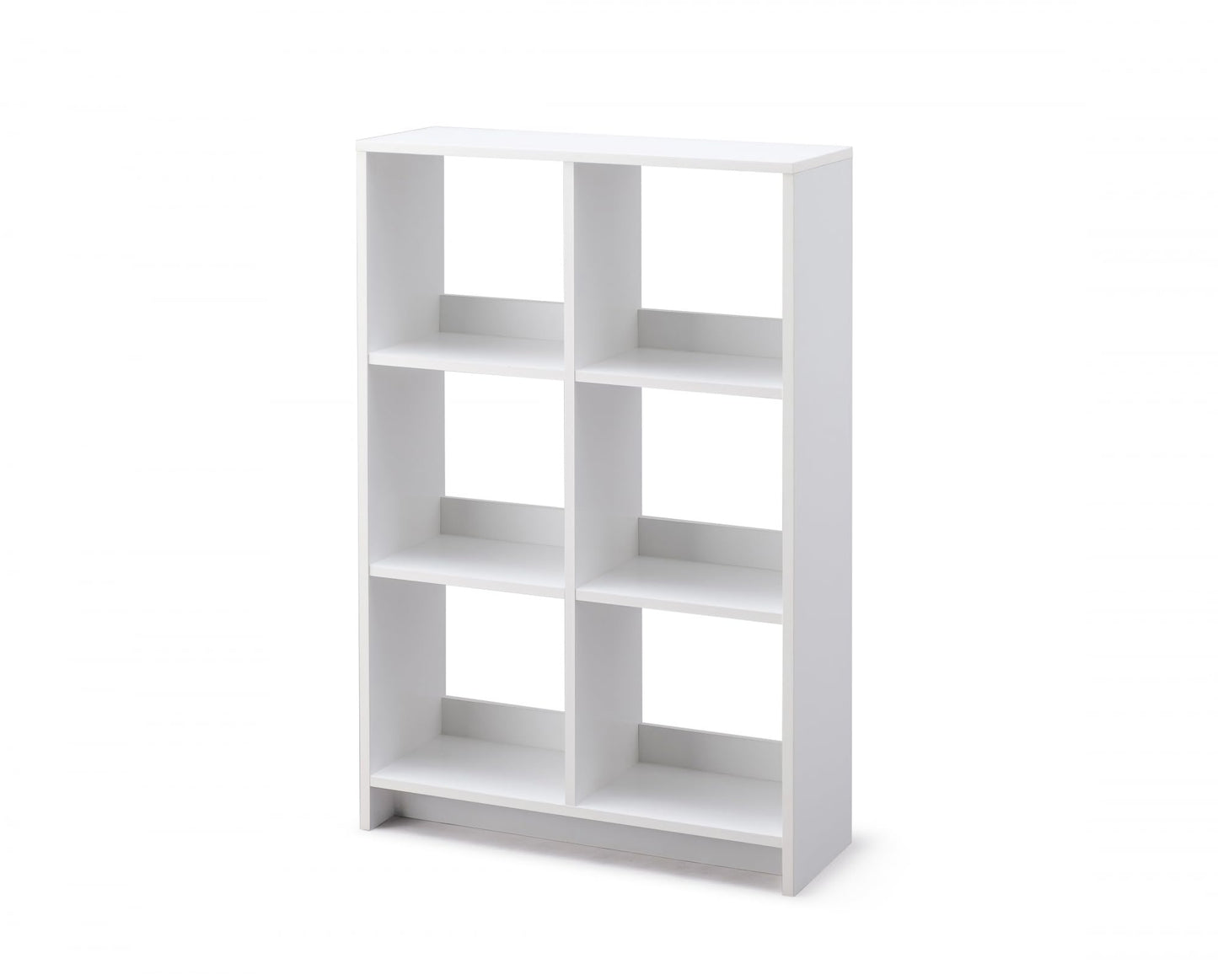 Iris Ohyama,Wooden Open Shelf, 6 Cube storage unit, Organiser, Modern design, Living room, Bedroom, Study room,WOS-6 - White Oak