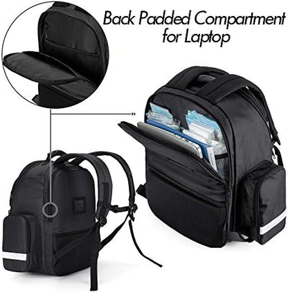 Trunab First Responder Bag Trauma Backpack Empty, Medical Emergency Kits Storage Jump Bag Pack for EMT, EMS, Police, Firefighters, Safety Officers - Patented Design