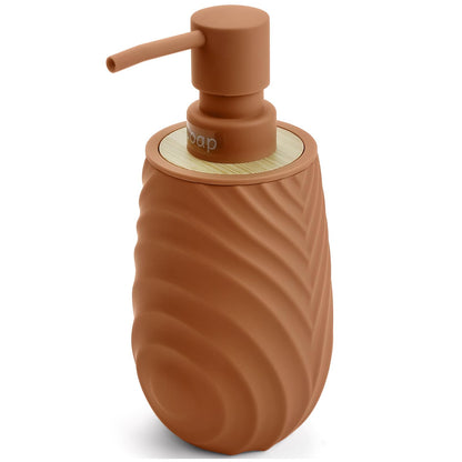 Hand Soap Dispenser Bathroom Bamboo with Texture, Soap Dispenser Kitchen