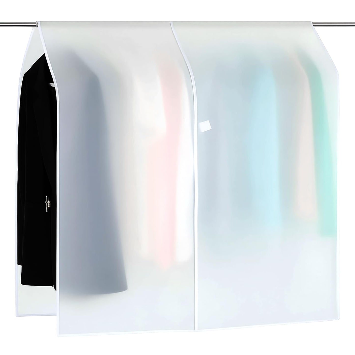 Guduling Clothing Rack Cover,Duty Dust & Moisture Resistant Garment Rack Cover,Clear Covers for Clothes Rackfor Seasonal Clothes