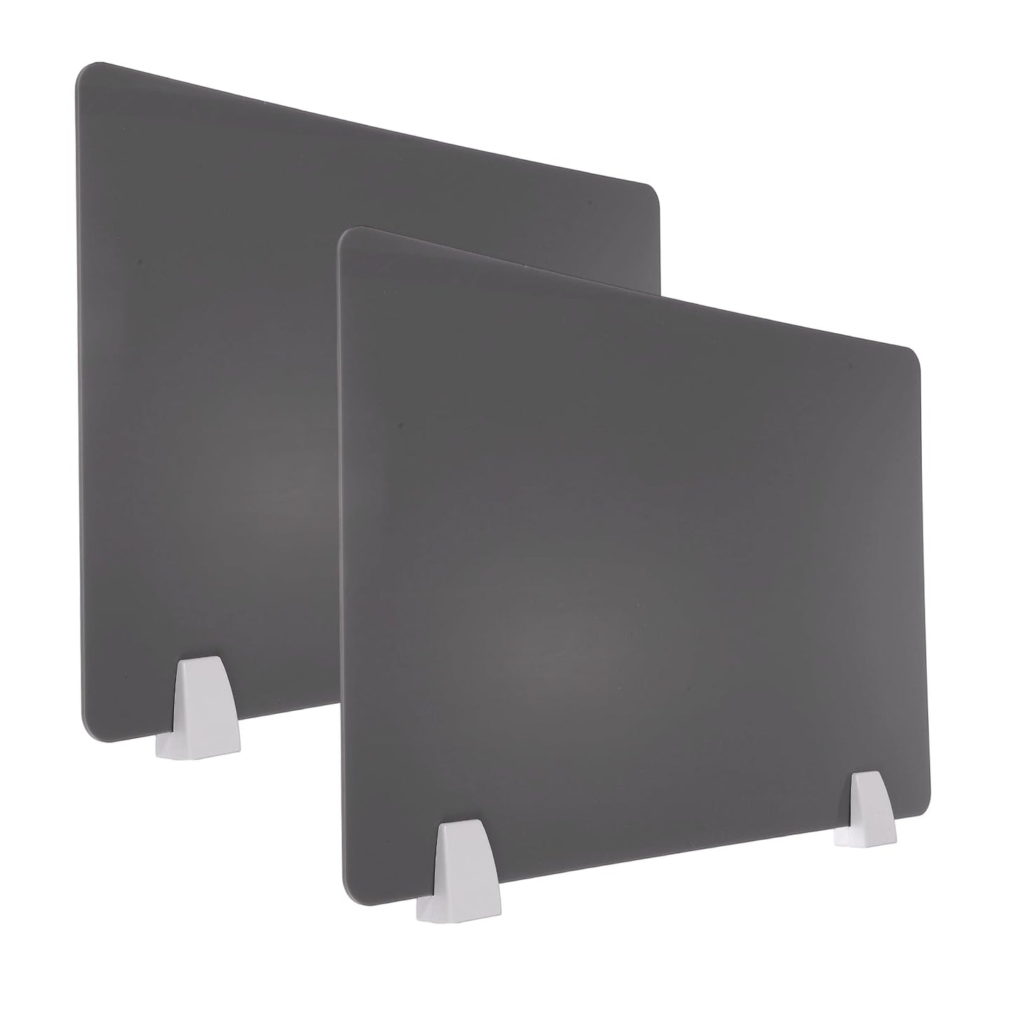PATIKIL 40x60cm Desk Divider, 2 Sets Desk Privacy Panel Acrylic Office Partition Boards Table Testing Dividers Portable Panel Sneeze Guard Protective