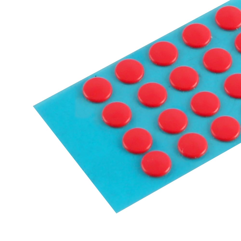 VOANZO 40pcs Mouse Feet Pads Anti-Slip Mouse Skates Universal 6mm Smooth Round Adhesive Mouse Bottom Stickers Self-Adhesive Teflon Mouse Feet