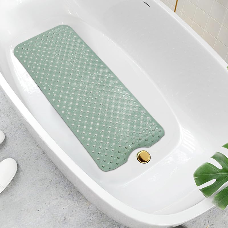 Diamond Shower Bath Mats - Washable Non Slip Anti Mould Rubber Bathmat with Suction Cups for Bathtub and Bathroom, Ideal for Babies