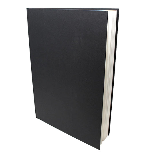 Artway Studio ? Casebound A3 Sketchbook ? Portrait - 80 Sides/40 Pages of 170gsm Cartridge Paper ? Black Hardback Sketchbook