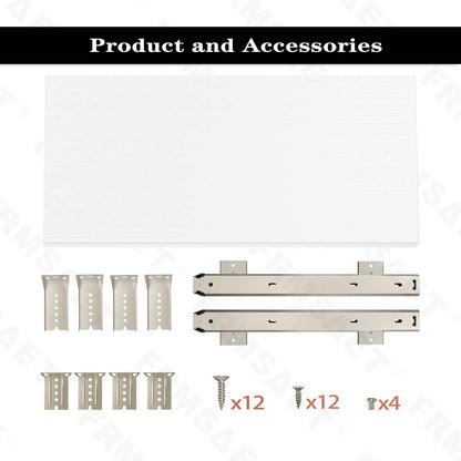 FRMSAET Under Desk 20/24/30 inch Keyboard Drawer Platform24 inch,White