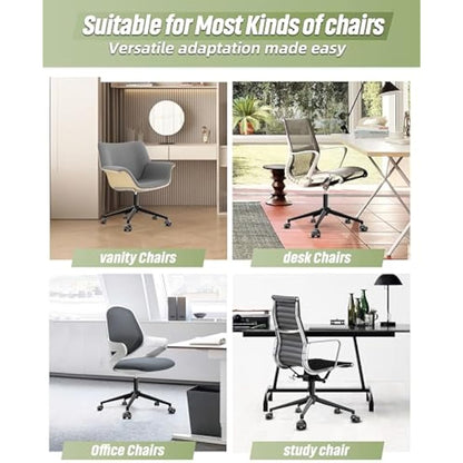 Sytopia Office Chair Base Replacement 24'' - Office Chair Base with Reinforced Metal Legs 2600lbs, Bottom Part Universal Fit for Universal Gas Cylinder & Casters – Matte Black