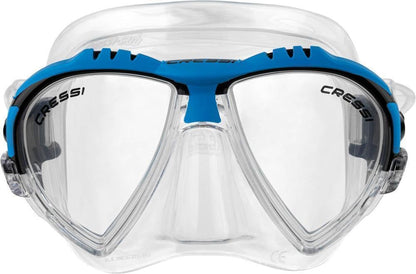 Cressi Adult Matrix Snorkelling Mask - Clear/Blue