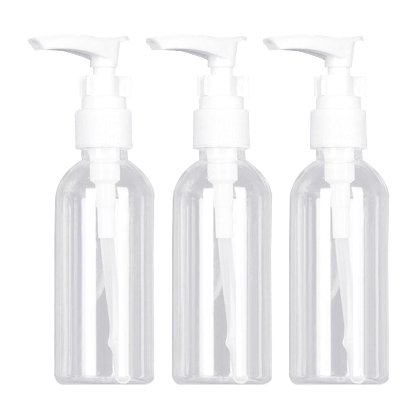 3 Pcs Lotion Bottles, Portable Lotion Dispensing Bottles, 100Ml Pump Dispenser, Mini Soap Dispenser, Press To Dispense Pump Bottle