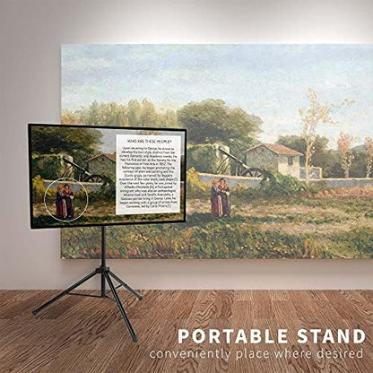 VIVO Black Tripod LCD LED Flat Screen TV Display Floor Stand, Portable Height Adjustable Mount