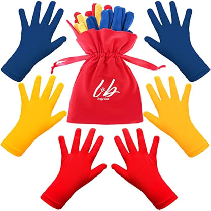Bamboo Gloves for Eczema, Kids Age 6-8, Dry Hands, Moisturising Gloves for Children Overnight, 3 Pairs