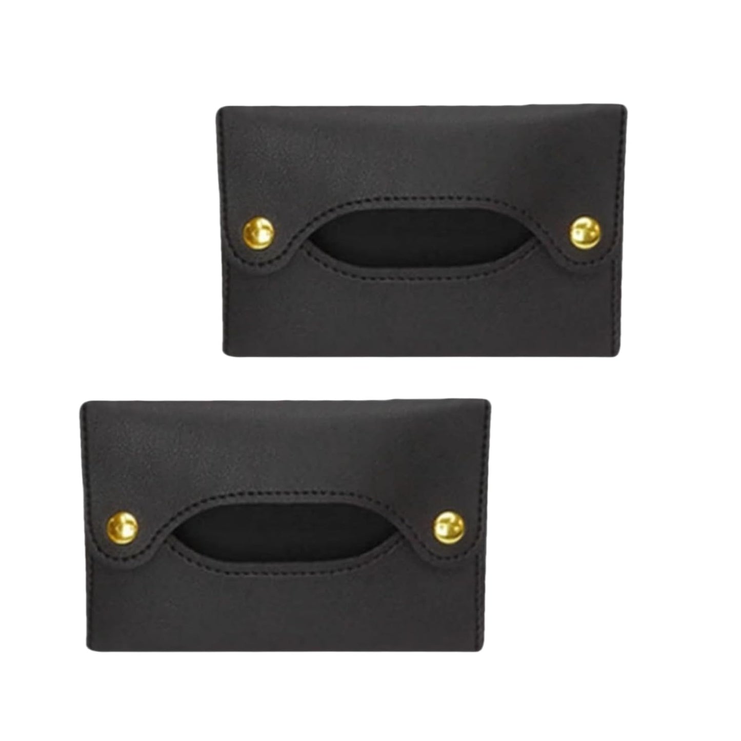 2Pcs Tissue Holder - Tissues Holder | Travel Pouch for Tissue | Pocket Papers Towel | Tissue Bag Holder | Paper Towel Pu Leather Case