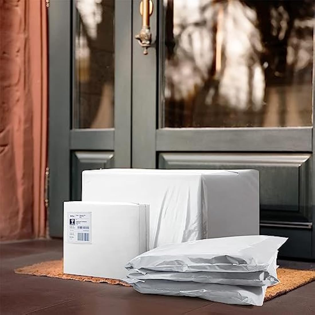 50pc 35x45cm Yellow Vinted Postage Bags Mailing Bags for Clothes,Mailing Poly Postal Self Seal Bags,Parcel Shipping Bags Strong Packaging Bag Delivery Bags Plastic Envelopes for Posting Clothes Parcel