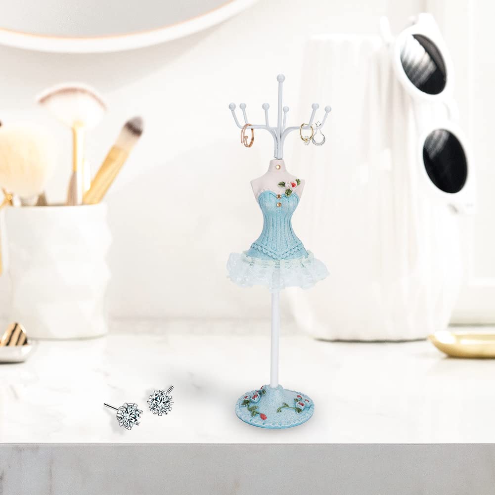 Jenngaoo Hanging Jewelry Organizer, Dress Display Stand Jewelry Tree, Earrings Rack Necklace Holder Decoration Supplies for Home Shop Salon(1)