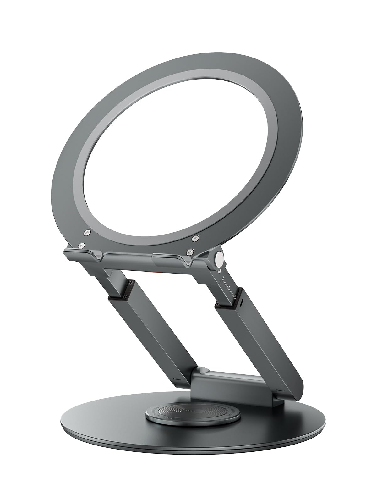 Anifrim Telescopic Laptop Stand, 360 Rotating Computer Stand Adjustable Height Swivel Pull Out Design Ergonomic Latptop Riser Standing Desk Converter